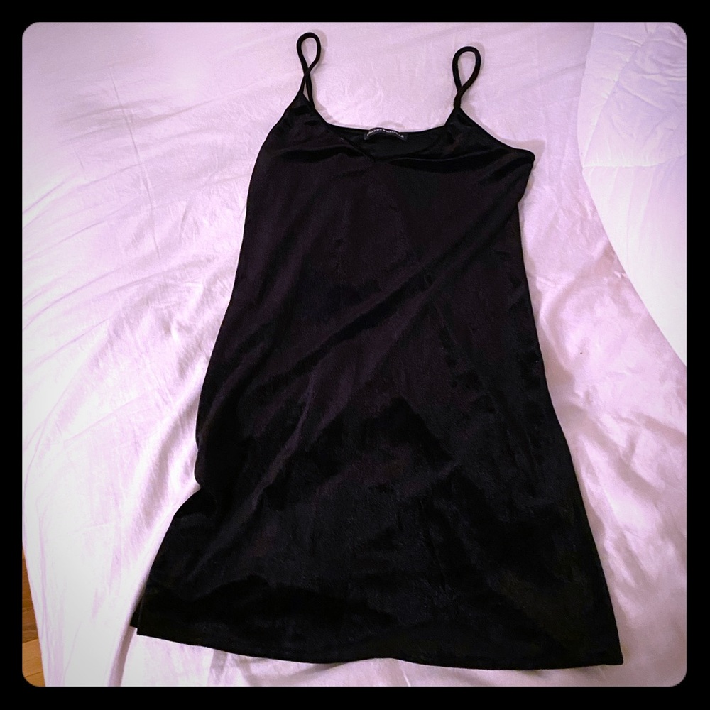 Brandy Melville Velvet Black Dress